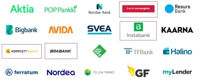 norjalaisten pankkien kilpailutus omalainalla