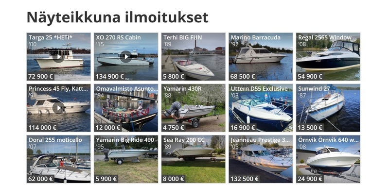 veneiden hintoja