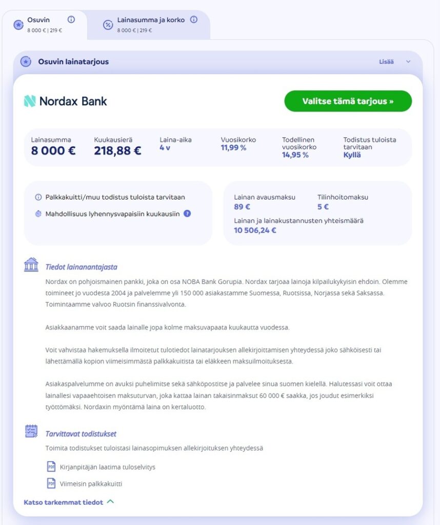Nordax Bank Kredit Erfahrung