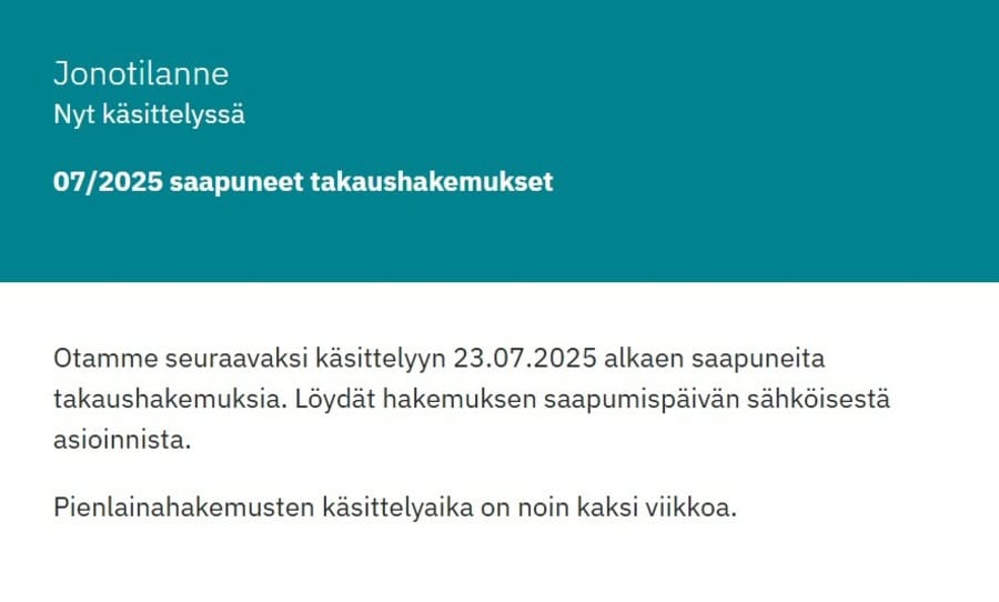 Takuusäätiön jonotilanne 2026